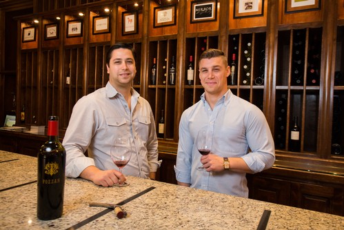 Matthew and Dante Pozzan in the Tasting Room